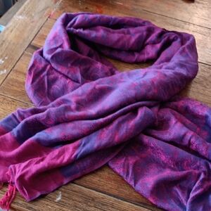 Pashmina Elegant Purple and Pink Scarf